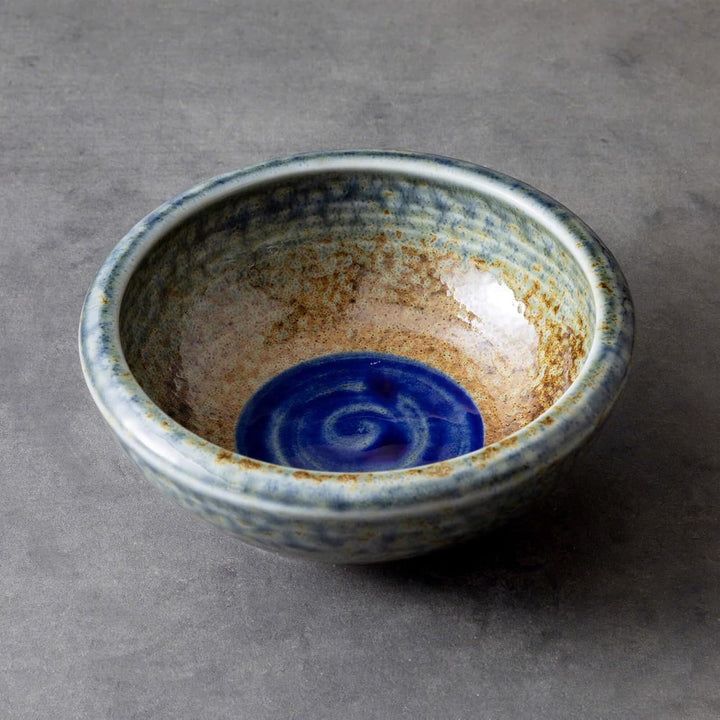 Wazakura Minoyaki Serie Kleine Runde Glasierte Ikebana Blumenvase, Made in Japan, Handbemalte Kerami