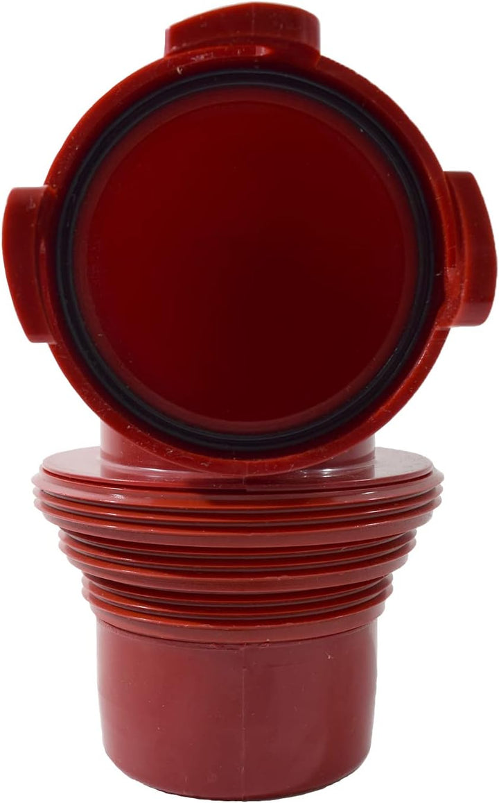 Valterra F02-3112 EZ-Kupplung, 90° Bajonett-Abwassergarnitur, rot, Rot