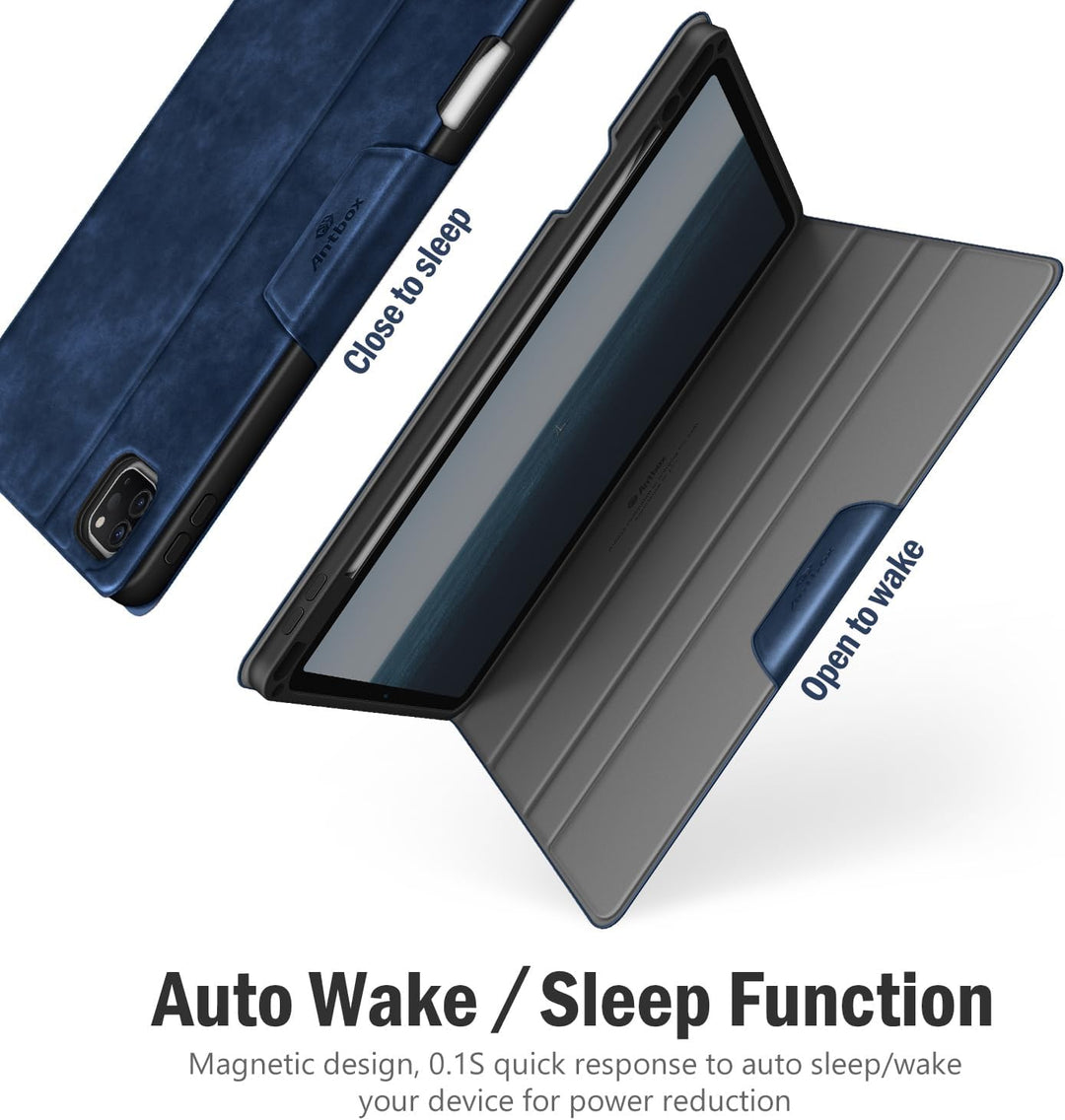 Antbox Hülle für iPad Pro 12.9 Zoll 2022 (6. Generation)/2021 (5.Gen) / 2020 (4.Gen) / 2018 (3. Gen)