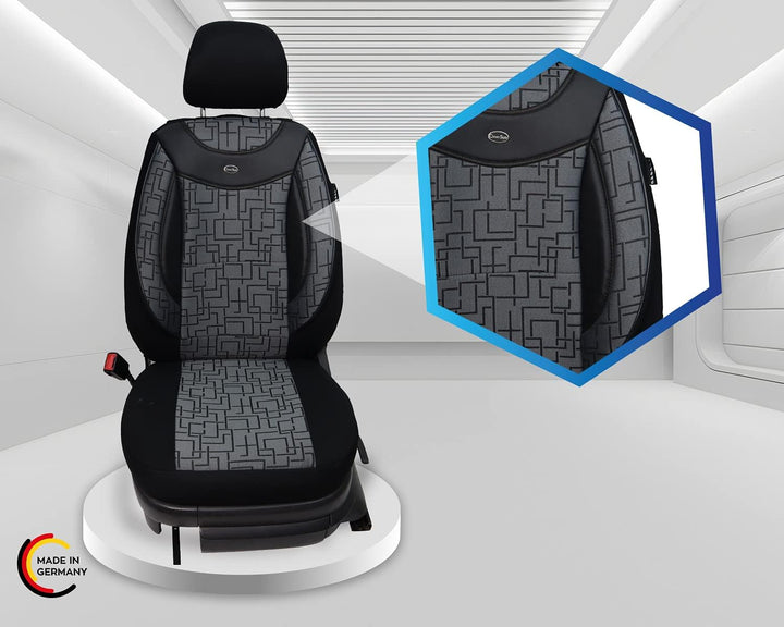 BREMER SITZBEZÜGE Mass Auto Schonbezüge kompatibel mit Toyota Auris E180 Fahrer & Beifahrer Set ab 2