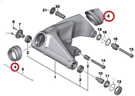 Faltenbalg Satz Faltenbälge Schwinge für BMW R 1200 R RT S GS + ADV. + R nineT K25