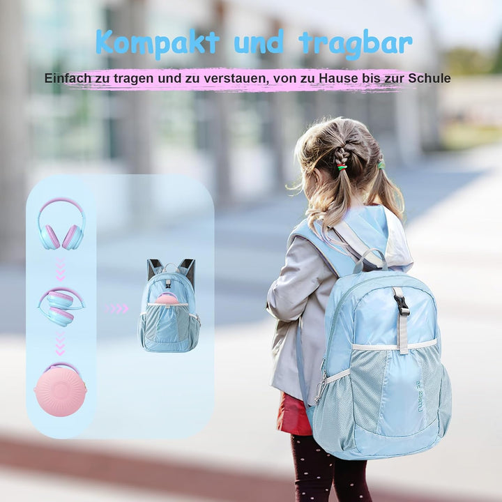 Tonoshark Noise Cancelling Kopfhoerer Kinder (ANC) | 60h Spielzeit | Kopfhörer Kabellos Bluetooth Ki
