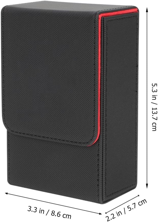 TOPBATHY Spielkartenhalter Inhaber Einer Pokerkarte PU Tarot Cards Storage Box Tragbare Tarotkartenb