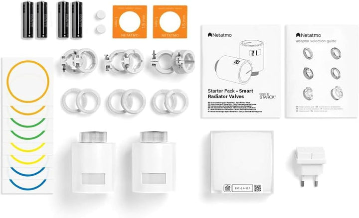 Netatmo Smarte Wlan Heizkörperthermostate Starterpaket Zur Steuerung von Heizkörpern (ohne eigene He