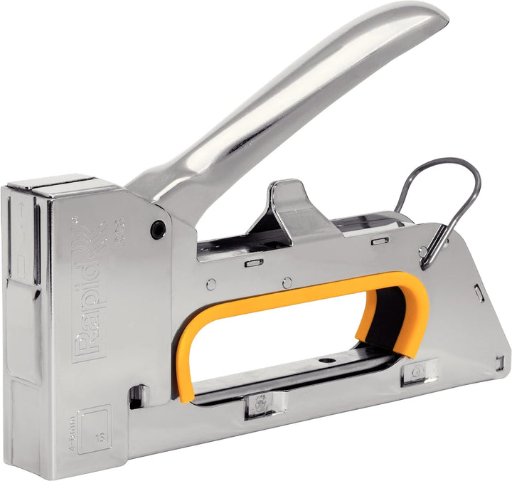 Rapid Handtacker R23, Tacker für Holz und Leinwand, Kompakt, Komplett aus Stahl, für Klammern Typ 13