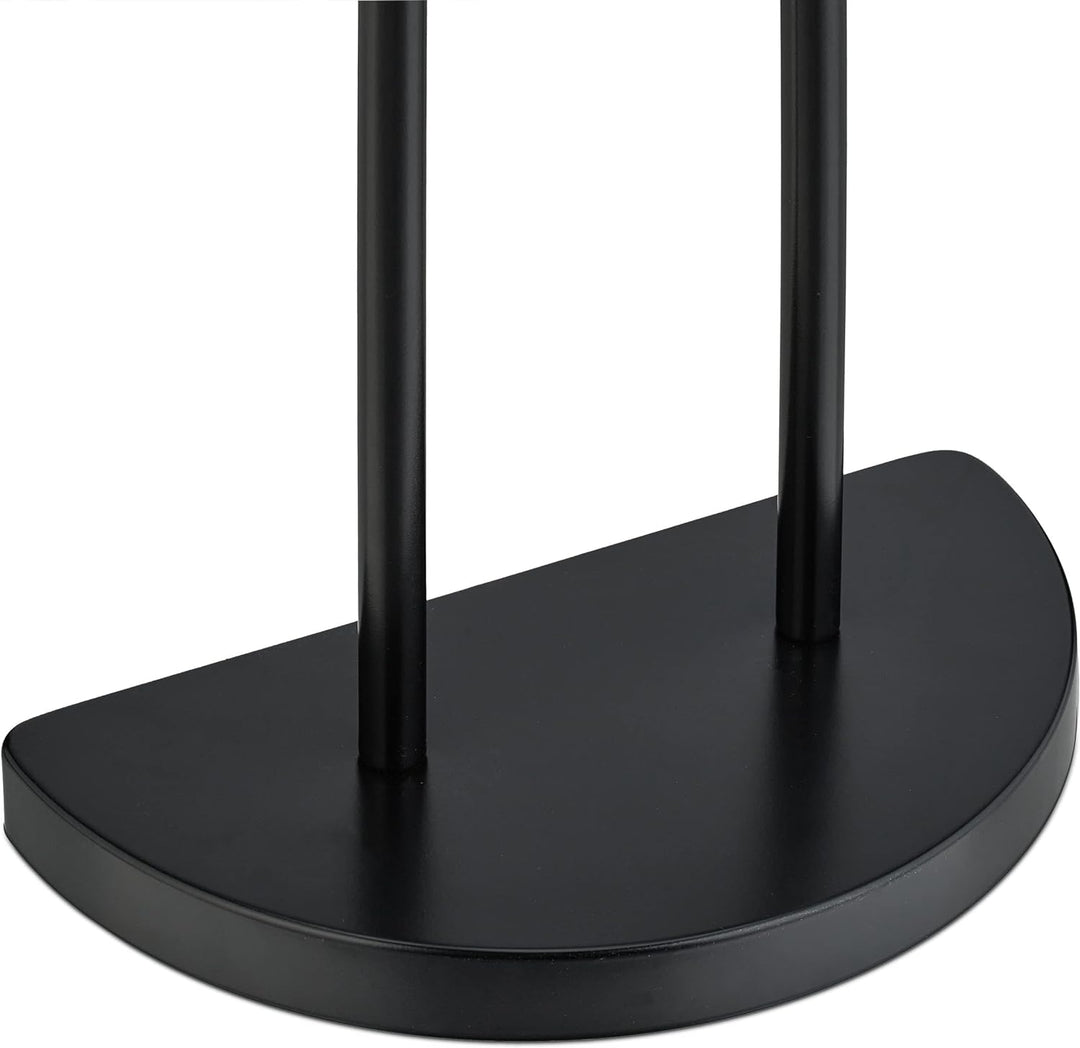 Relaxdays Handtuchständer, 3 Stangen, Metall, HxBxT 83 x 39 x 18 cm, Kleiderablage stehend, Duschtuc