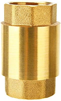 Rückschlagventil 1,9 cm Federrückschlagventil, einzelnes Messing-Rückschlagventil für Wasser, Öl, Da