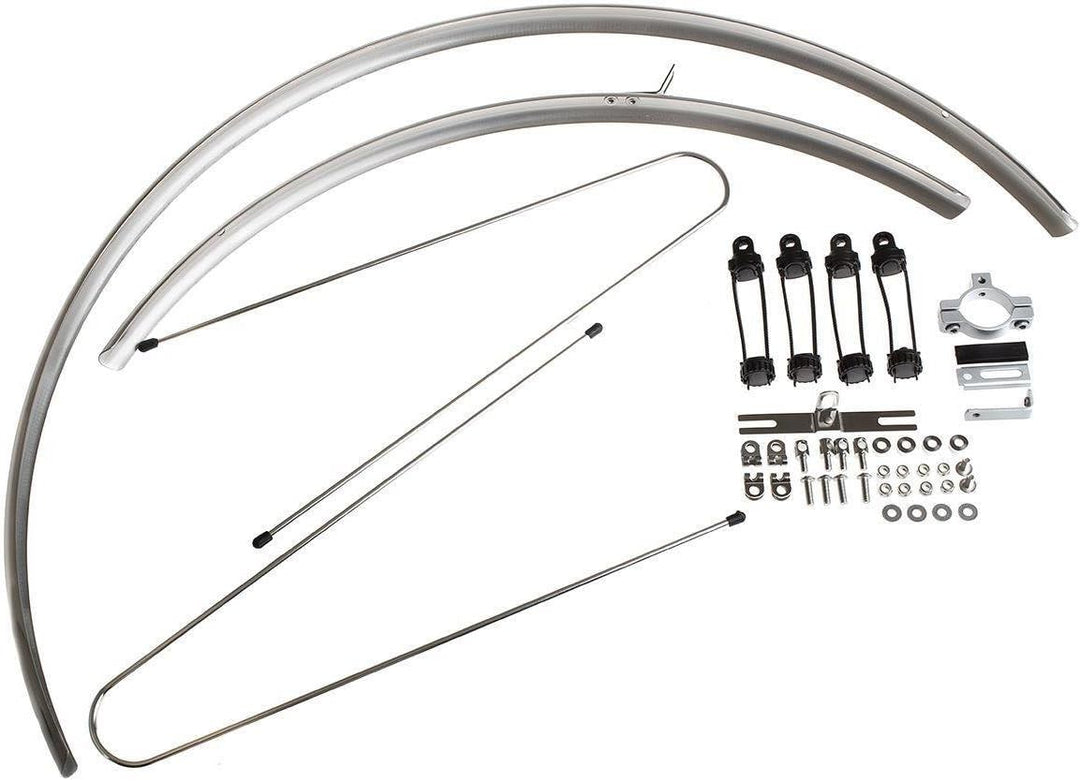 BLB Paar Kotflügel Classic Round 30 mm Silver glänzend (Kotflügel City)/Pair Classic Round Fenders 3