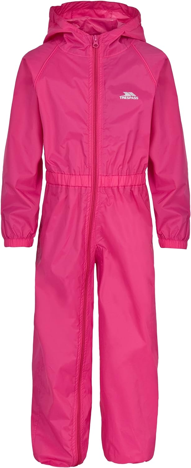 Trespass Unisex Kinder Button Regenanzug 5-6 Gerbera, 5-6 Gerbera
