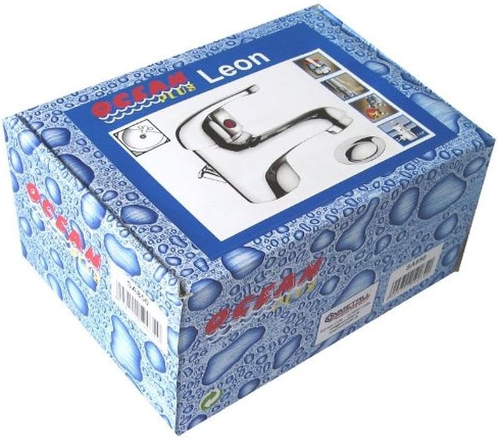 Cornat Waschtisch-Einhebelarmatur "Leon" - Verchromter Messingkörper - Niedrige Auslaufhöhe - Mit Ab