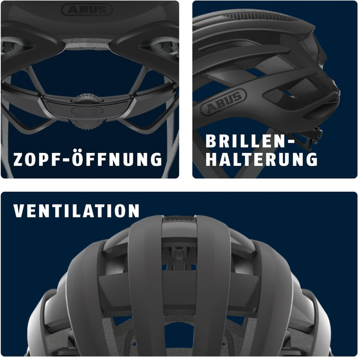 ABUS Rennradhelm AirBreaker - High-End Fahrradhelm für den professionellen Radsport - für Jugendlich