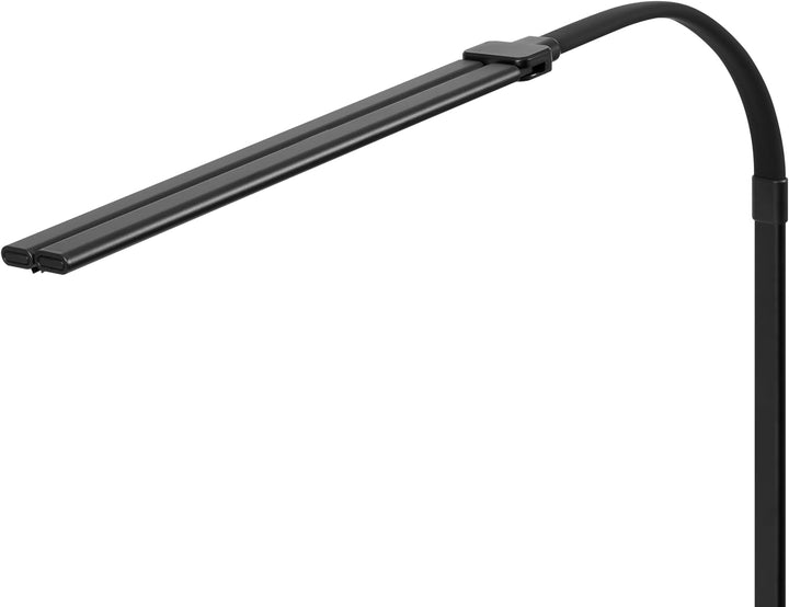 Hansa LED Klemmleuchte Nova schwarz, Doppelkopfleuchte, dimmbar, Memory-Funktion, 3000-6500 Kelvin