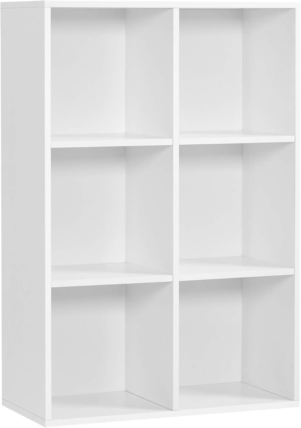 VASAGLE Bücherschrank, Bücherregal, mit 6 Fächern, Büroregal, Würfelregal, Standregal, für Wohnzimme