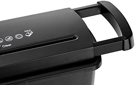 Peach PS400-00 Streifenschnitt Aktenvernichter | 6 Blatt | 7 mm Streifenbreite | schreddert Papier u