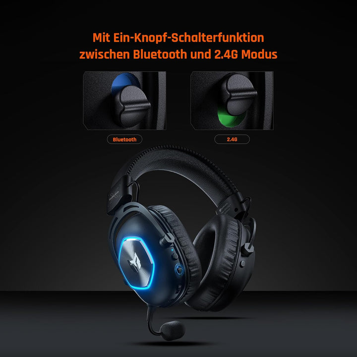 Black Shark BIGBIG Won Gaming-Headset, Surround Sound, Noise Cancelling, Bügelmikrofon mit Flip-Stum