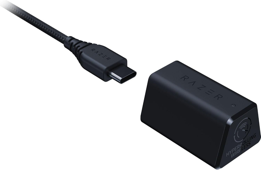Razer DeathAdder V3 Pro + HyperPolling Wireless-Adapter - Ultra leichte E-Sport-Maus mit echten 8K H