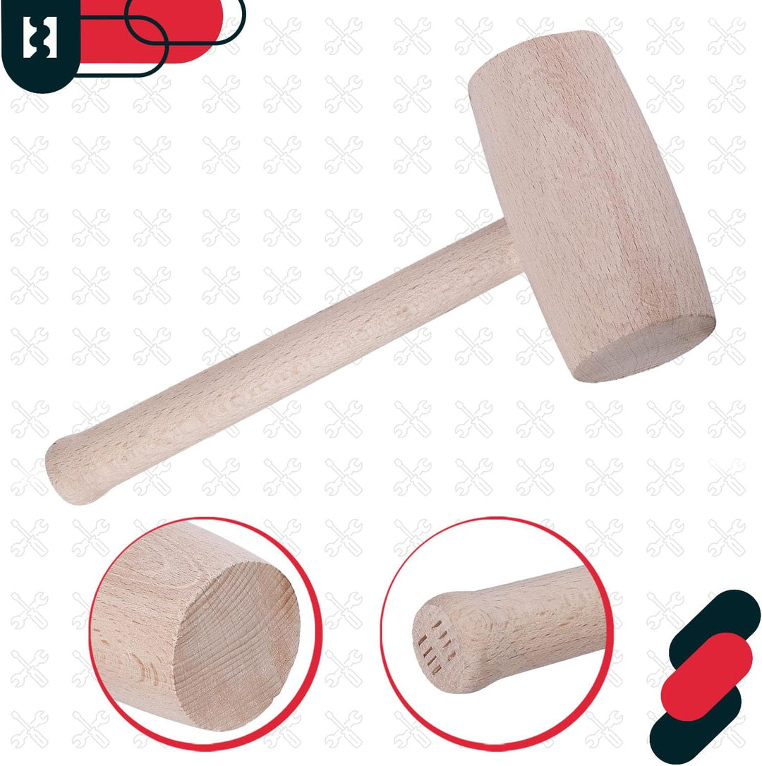 KOTARBAU® Holzhammer Durchmesser 65 mm für Schreiner Blechbearbeitung Schreiner-Knüppel Schreiner-Ha