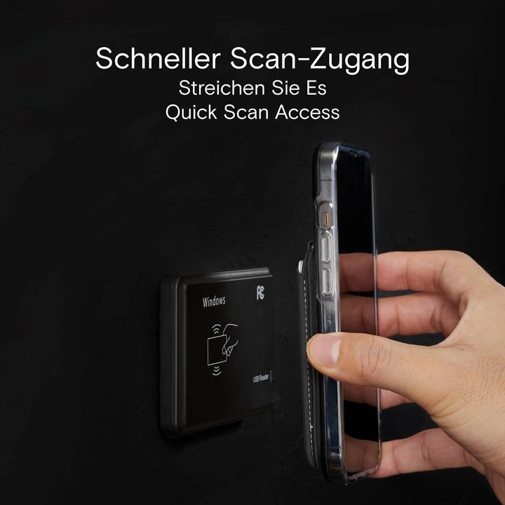 MOFT MagSafe Wallet Magnetischer Kartenhalter, Verstellbarer Brieftaschenständer mit offenem Ausweis