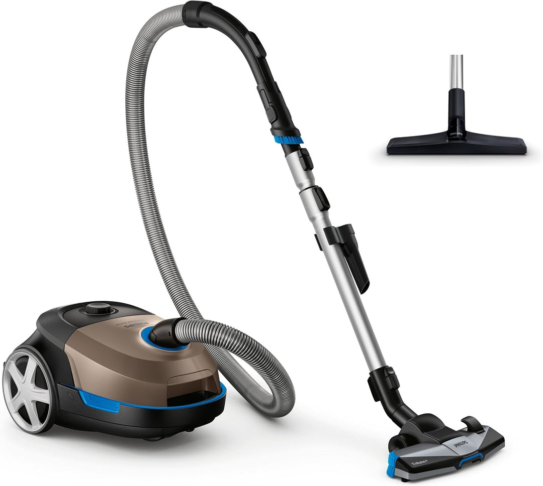 Philips 99,9 % Staubaufnahme, 900 W, Staubsauger mit Beutel FC8577/09 Kupfergrau 4 Liter TriActive+