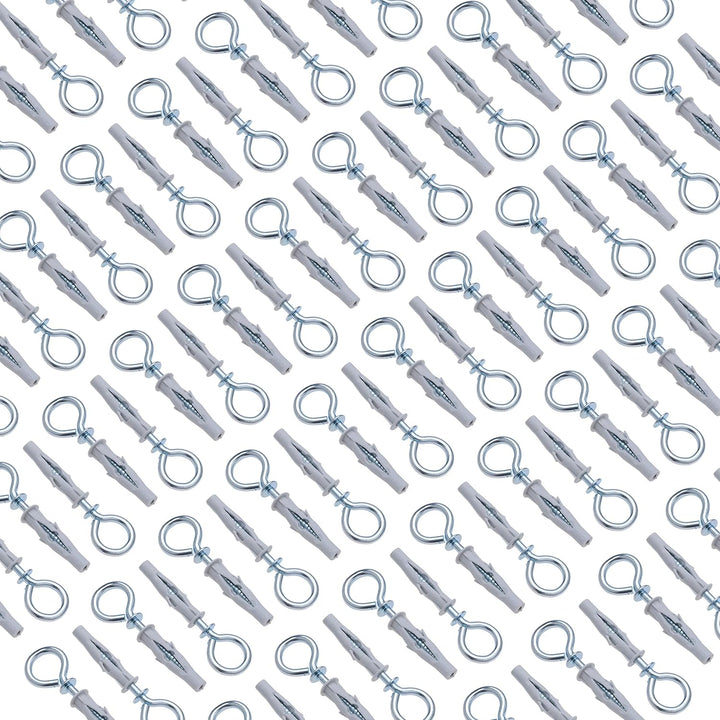 6/3.5X64 Ösenschrauben mit Dübel, Ringschrauben mit Universaldübel, Holzgewinde Augenschraube mit Al