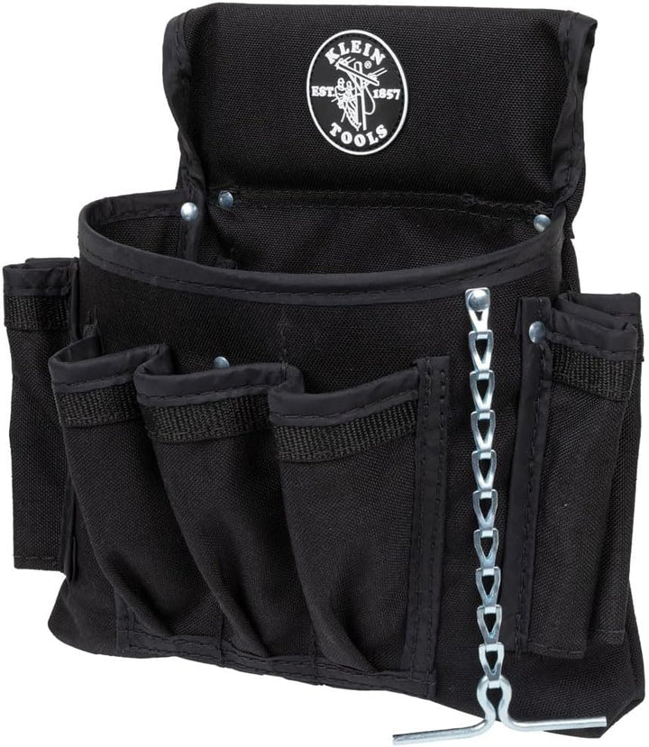 Klein Tools 5719 Powerline 18-pocket schwarz Nylon Elektriker-Werkzeugtasche, 5719