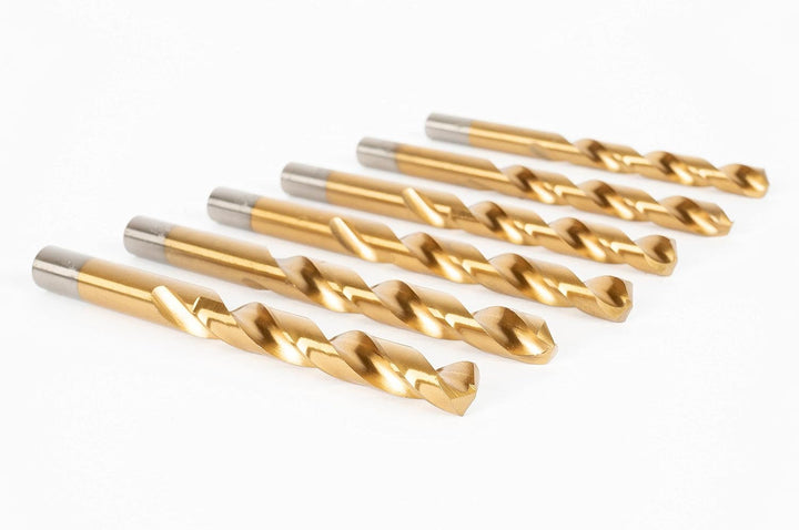 GSR Spiralbohrer Set, 25-teilig, Stahlbohrer Satz nach DIN 338, HSS-G TiN Metallbohrer Set 1-13mm, G