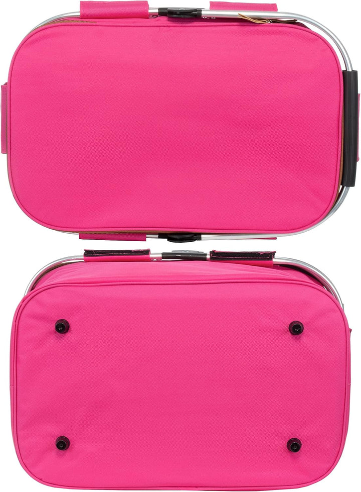 Brandsseller Einkaufskorb 26 Liter Faltbarer Kühlkorb mit Deckel Einkaufstasche Picknickkorb mit Rei