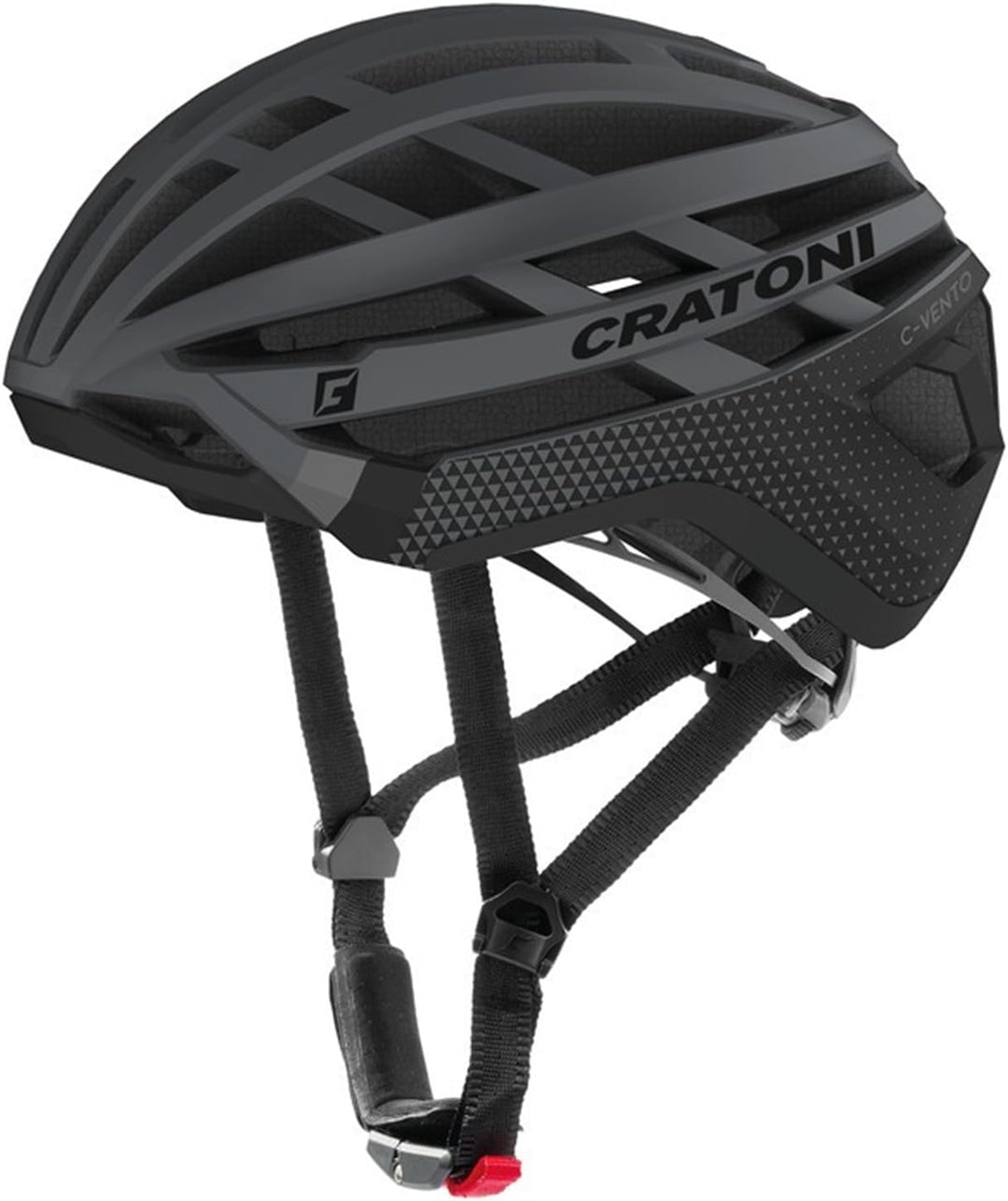 Cratoni Unisex – Erwachsene C-Vento Helmet, Anthrazit Glänzend/Matt, M
