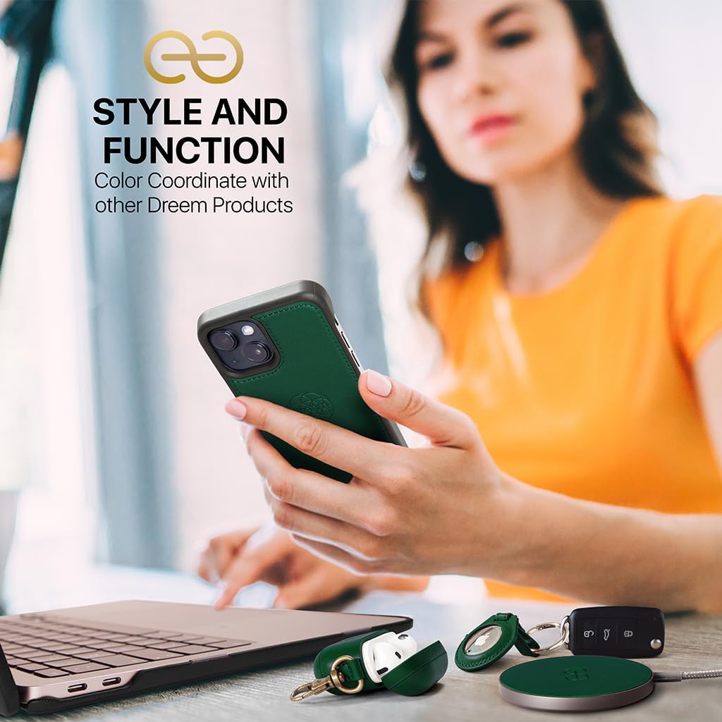 Dreem Fibonacci iPhone 14 Brieftaschen-Etui / 2-in-1 stossfestes Etui und abnehmbares Folio aus vega