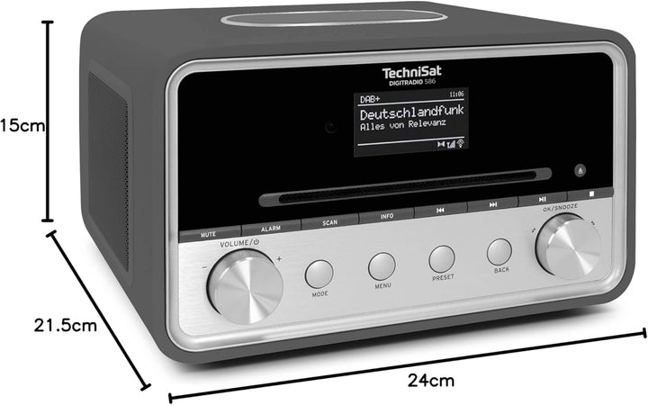 TechniSat DIGITRADIO 586 – DAB+ Hybridradio (Internetradio, UKW, Bluetooth, Spotify, Wireless Chargi