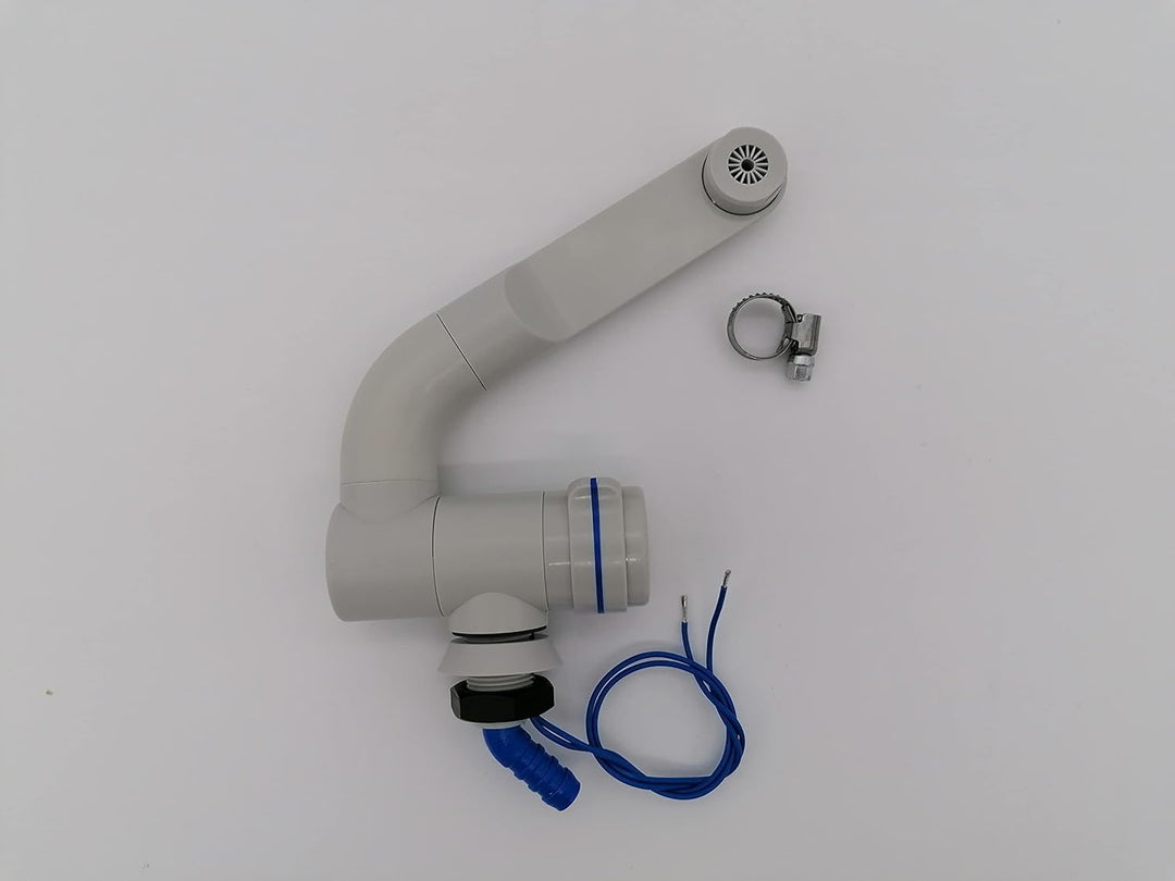 CR-MOESANCO® Automatischer Wasserhahn für Wohnwagen, 12 V, für Wohnmobil, Waschtisch, Boot (grau), G