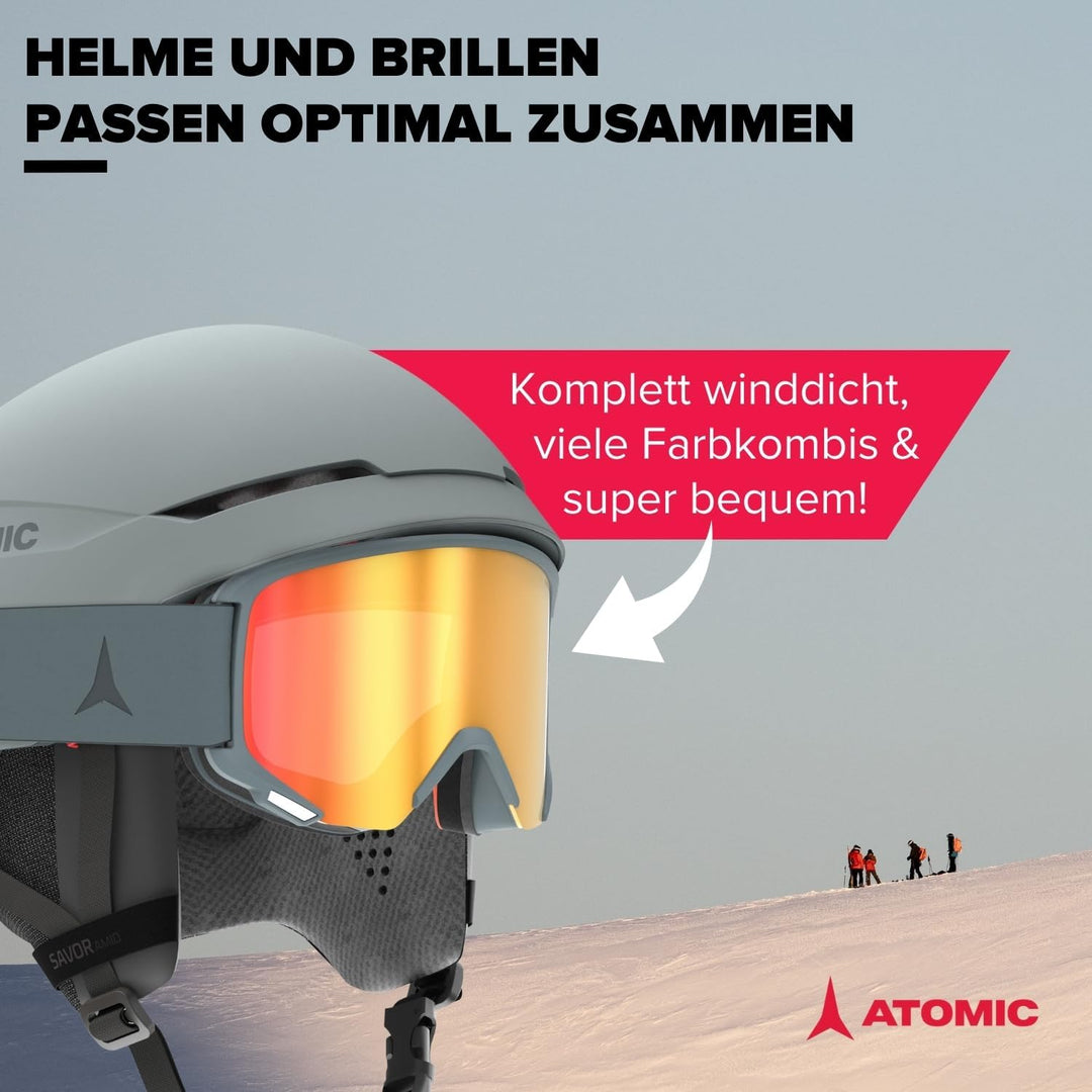 ATOMIC SAVOR AMID Skihelm - Unisex für Erwachsene - 360° Fit System - Überlegener Aufprallschutz - A
