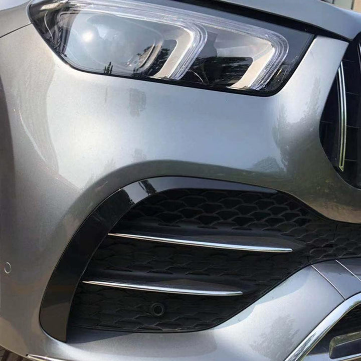 2 Stück Auto-Frontstossstangen-Abdeckung für Mercedes für Benz GLE Klasse W167-Kohlefaser Carbon Fib