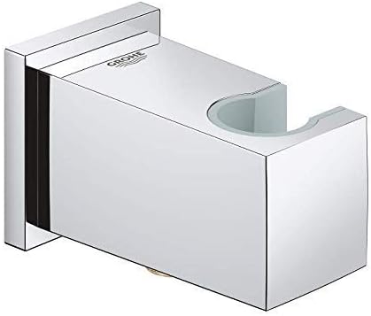 GROHE Euphoria Cube - Wandanschlussbogen (1/2", mit Wandbrausehalter, langlebige Oberfläche), chrom,
