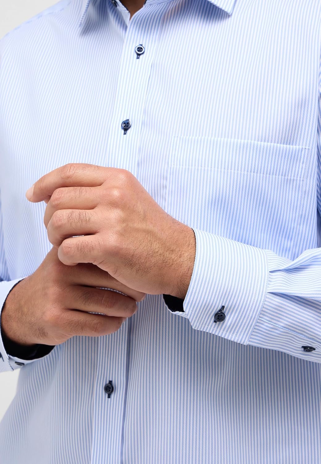 ETERNA Comfort Fit Hemd Business-Hemd Männer Baumwolle Langarm-Hemd Anzughemd Kent-Kragen bügelfrei