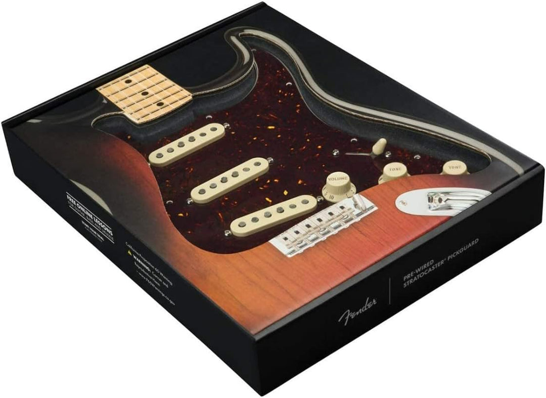 Fender Prewired Pickguard Strat Custom 69 shell Rot Brauch 69, Rot Brauch 69