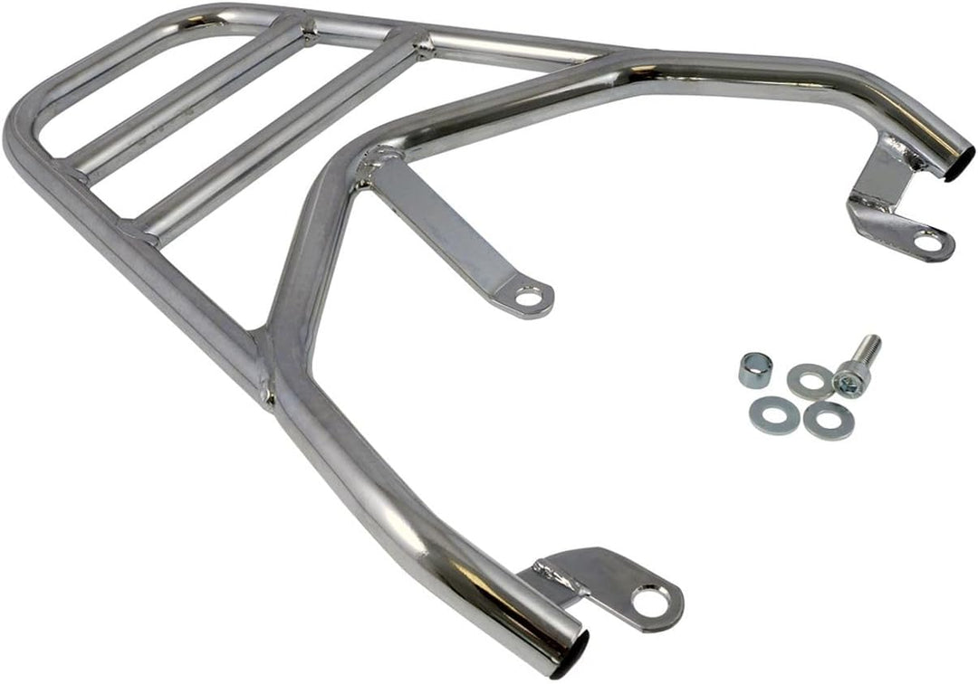 2EXTREME Gepäckträger, chrom, kompatibel für Peugeot Kisbee