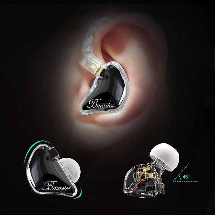 BASN Bmaster DREI-Dynamische Treiber In-Ear-Monitore Kopfhörer mit Zwei Abnehmbaren Kabeln Ohrhörer