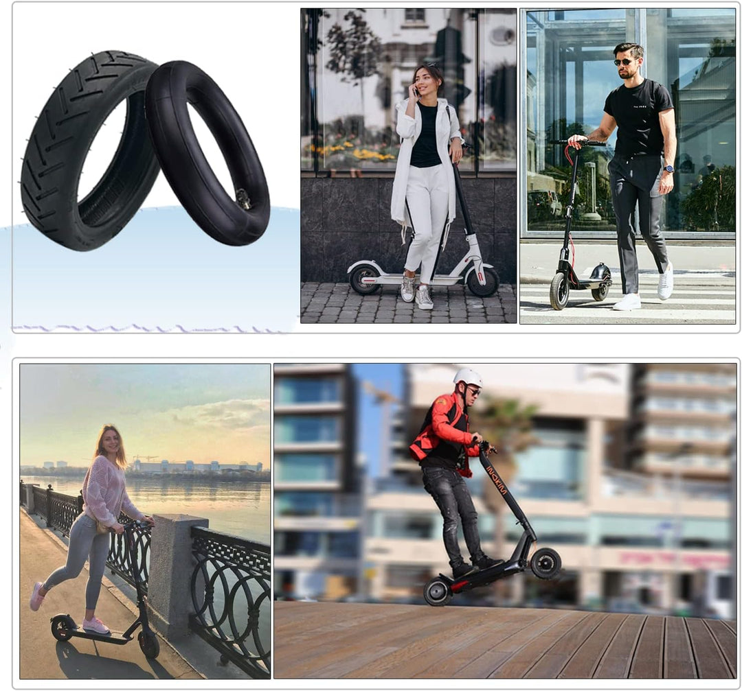 OUXI E-Scooter-Reifen 8 1/2 Reifen mit 1 Reifen und 1 Schlauchpaket E-Scooter Ersatzschlauch+Reifen