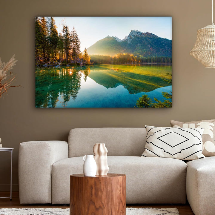 MuchoWow© Leinwand Bilder Gross 120x80 cm XXL Wanddeko Wohnzimmer Aesthetic Room Decor Deko Zimmer W