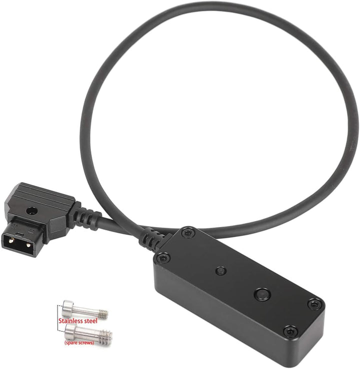 HangTon D-tap 1 auf 3 Triple Power Splitter Kabelbox, D-Tap-Stecker auf Buchse, 3 Port-Verteiler für