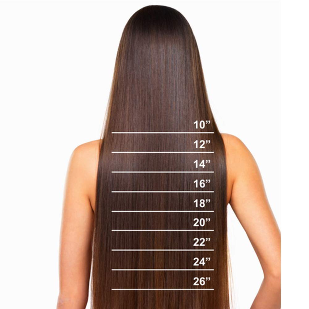 TESS Clip in Extensions Echthaar, 8pcs Clip in Haarverlängerung Remy Echt Haare Natürliche 18 Clips