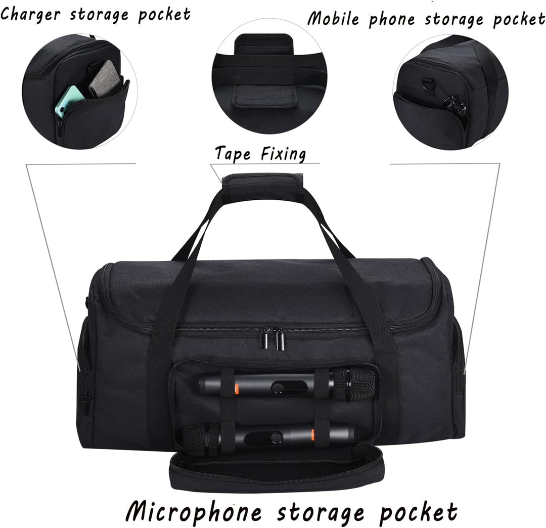 Yaowanguan Hülle Tragetasche Umhängetasche mit zusätzlichen Aufbewahrungstaschen für JBL PartyBox On