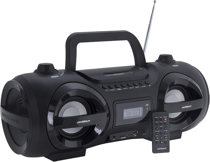 CD-Player Boombox Ghettoblaster mit Radio, CD, MP3, Bluetooth, USB, AUX UNIVERSUM BB 500-20