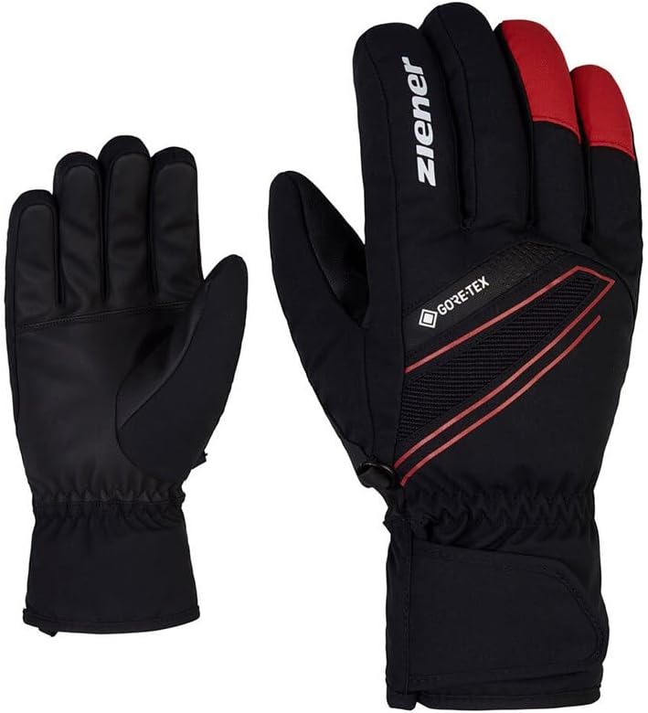 Ziener Herren Gunar Ski-Handschuhe/Wintersport | wasserdicht, atmungsaktiv, warm, Gore-Tex 8 black.r