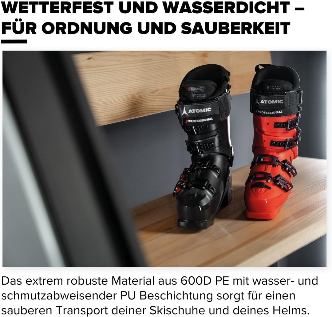ATOMIC Boot & Helmet Bag - Wasserabweisende Tasche für Skischuhe & Helm - Extra Zubehör-Fach - Optim
