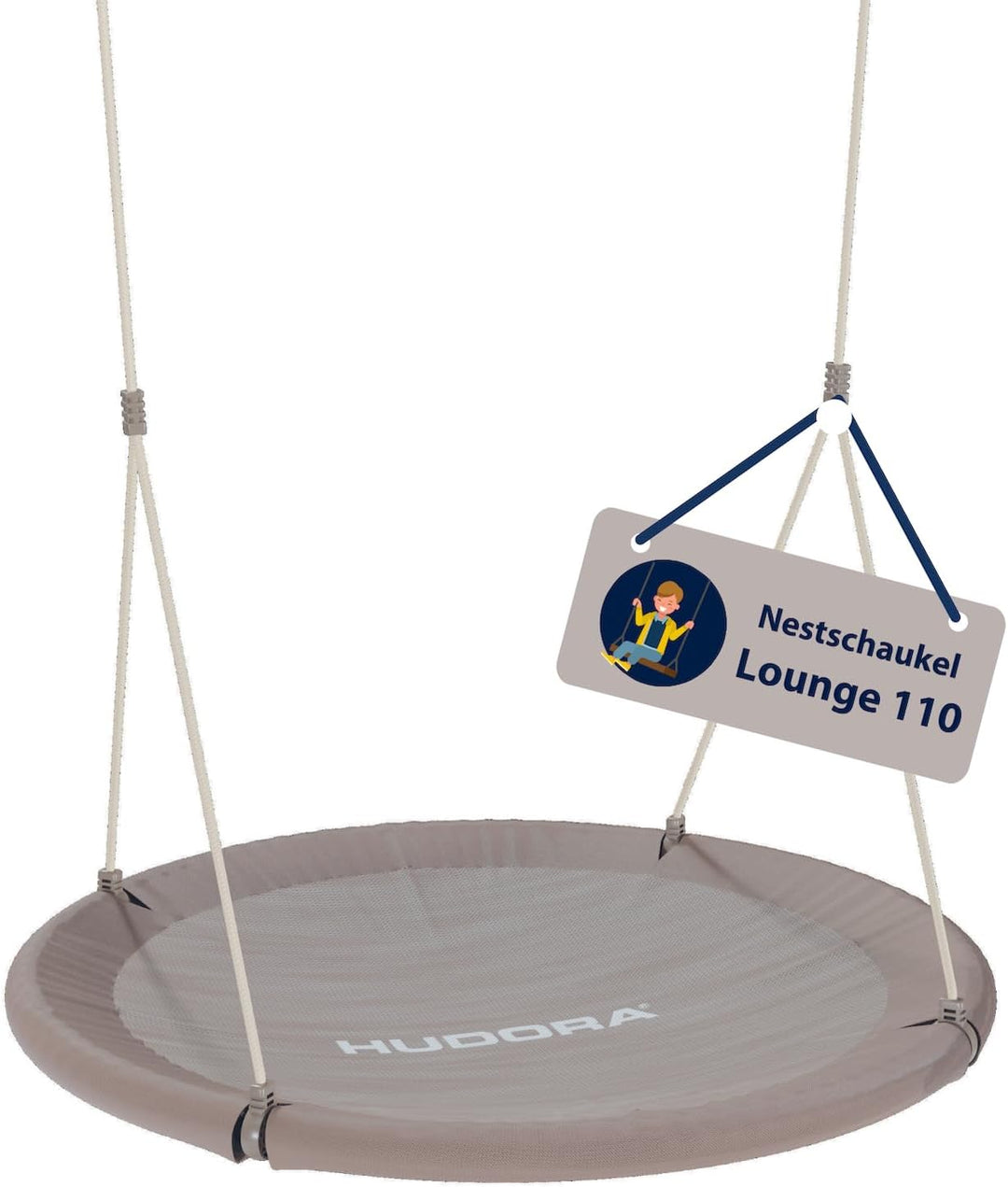 HUDORA Nestschaukel Lounge - Höhenverstellbare Nestschaukel mit 90/110cm Durchmesser für bis zu 150k