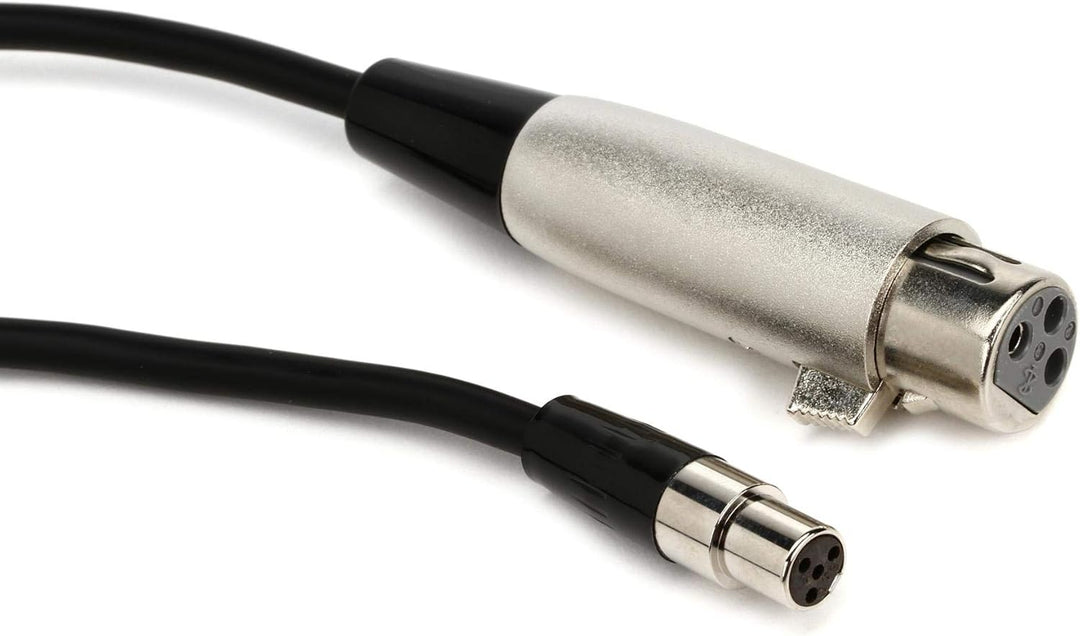 Shure WA3104 Fuss-Mikrofonadapterkabel, 4-Pin Mini Connector (TA4F) to XLR(F) Connector