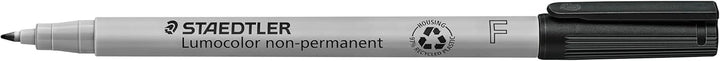 STAEDTLER Folienstift non-permanent Lumocolor, schwarz, wasserlöslich, Made in Germany, lange Lebens