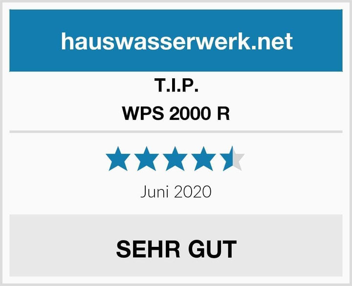 T.I.P. Wasserspielpumpe WPS 2000 R (bis 2.000 l/h Fördermenge, Förderhöhe max. 2,5 m, für den Einsat